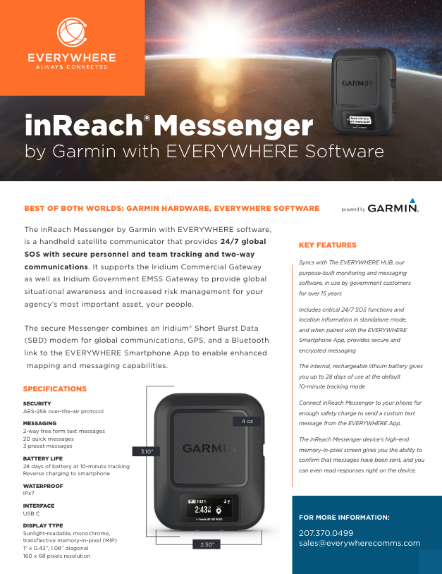 inReach Messenger Brochure